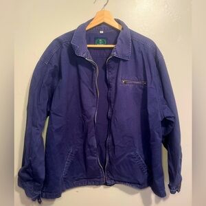 Joe Camel Cigarettes 90s Men's Navy Utility Bomber Zip Up Jacket Size XL